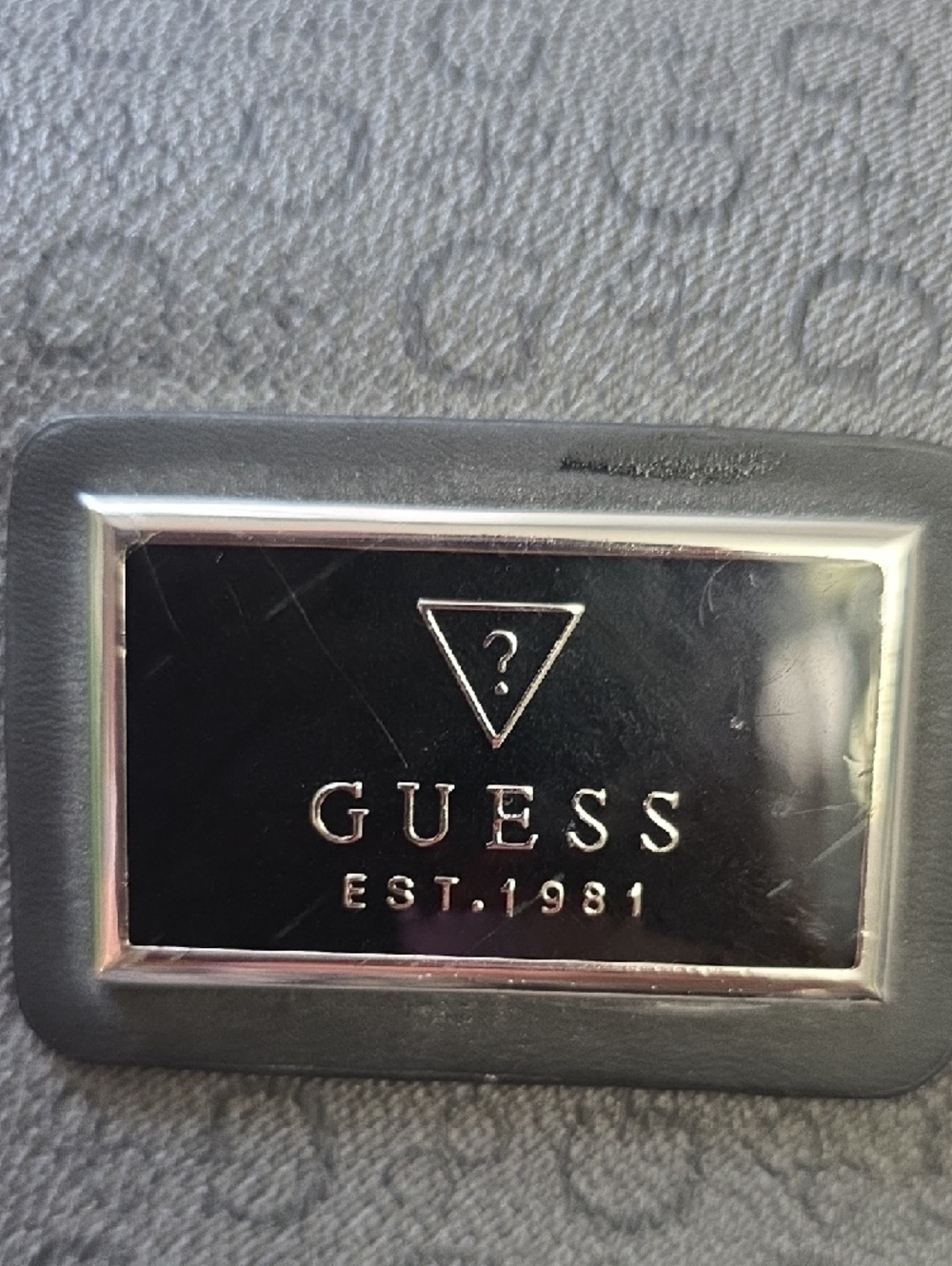 GUESS Black Monogram Drawstring Backpack - Picture 2 of 14